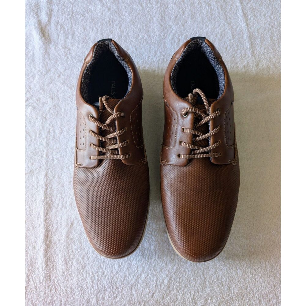 Falls Creek Chandler Size 11 Brown Lace Up Oxford Casual Dress Shoes